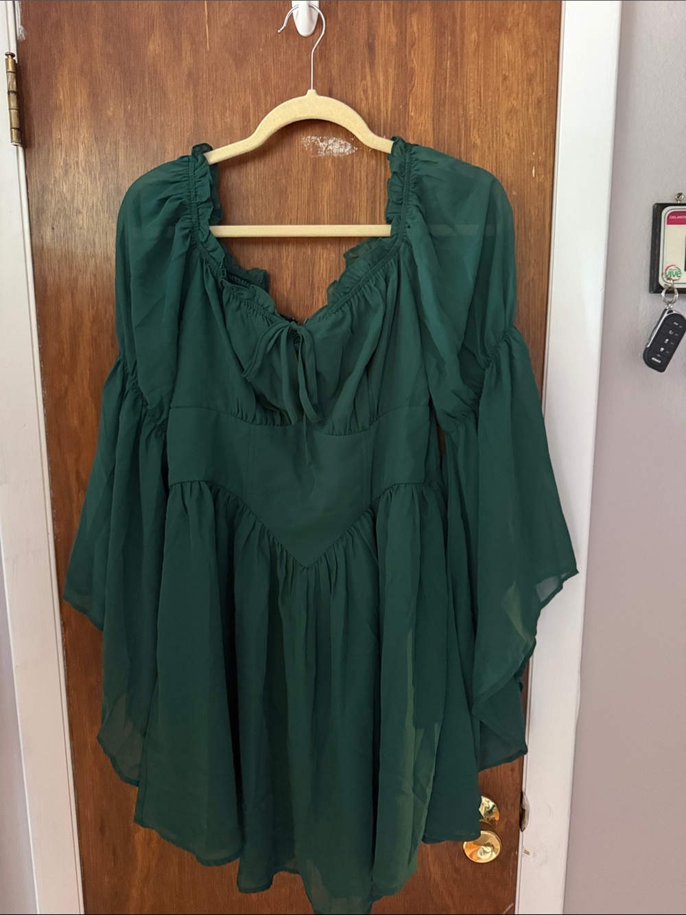 Scarlett Darkness Women's Renaissance Faire Fairy Witchy Dress with Pockets